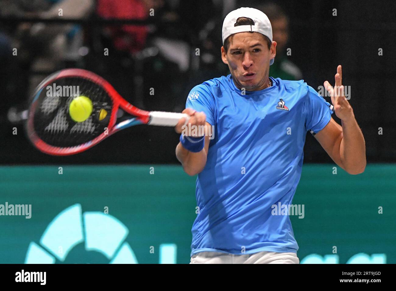 Sebastián Báez (Argentinien). Davis Cup Finals, Gruppe A (Bologna) Stockfoto