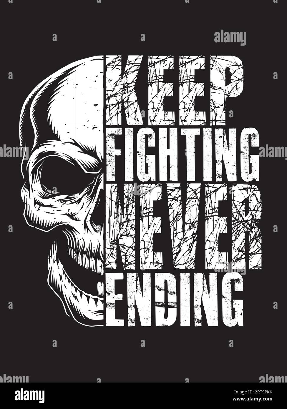 USA SKULL T-Shirt-Design Stock Vektor