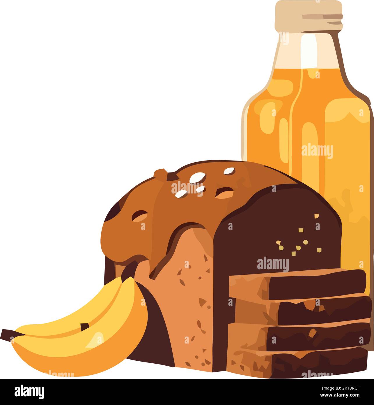 Süßes Essen, Gourmet-Desserts Ikone Stock Vektor