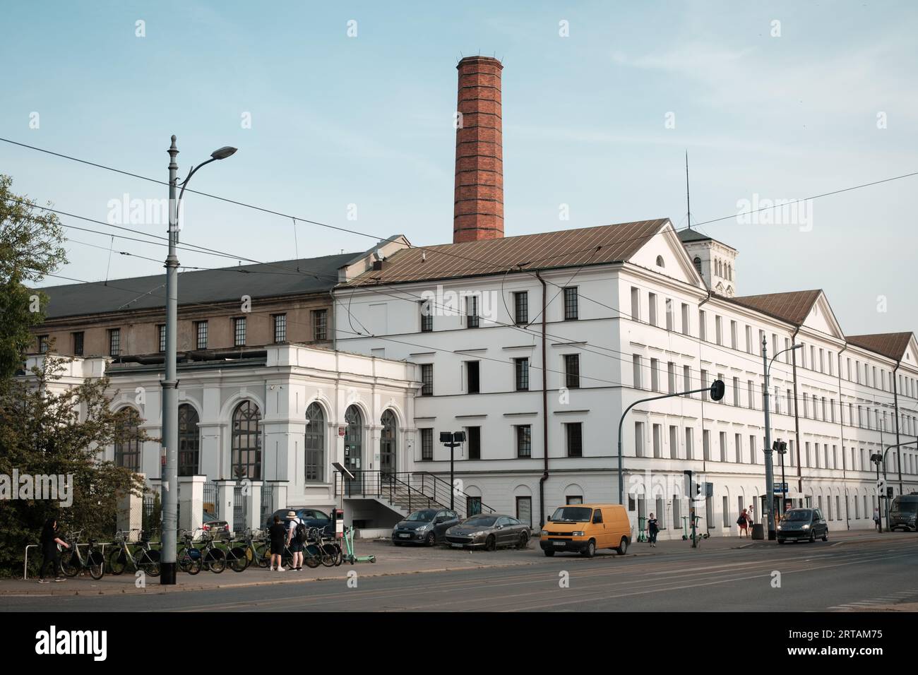 Architektur in Łódź, Polen Stockfoto