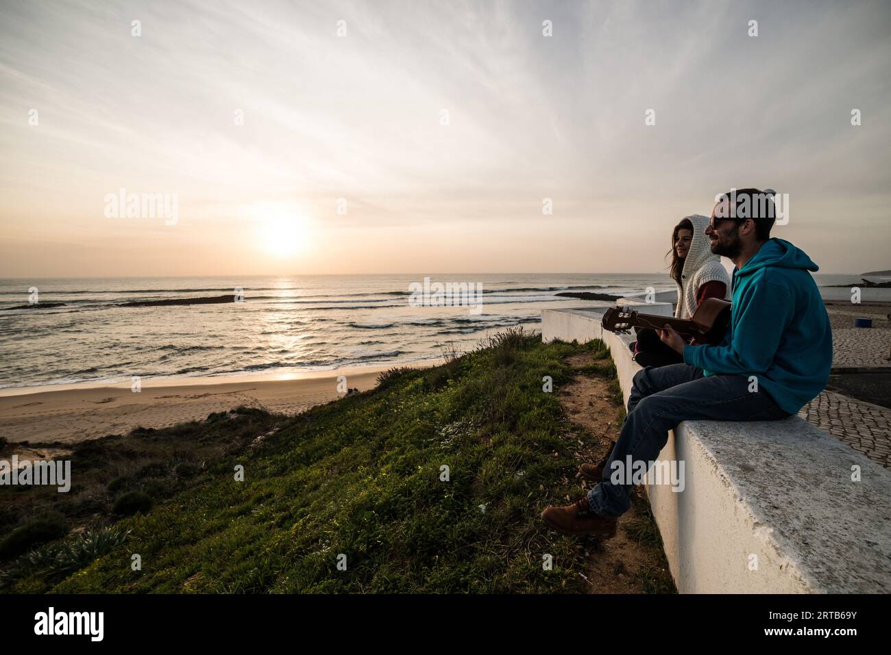 Algarve, Portugal, Februar 2019 Stockfoto