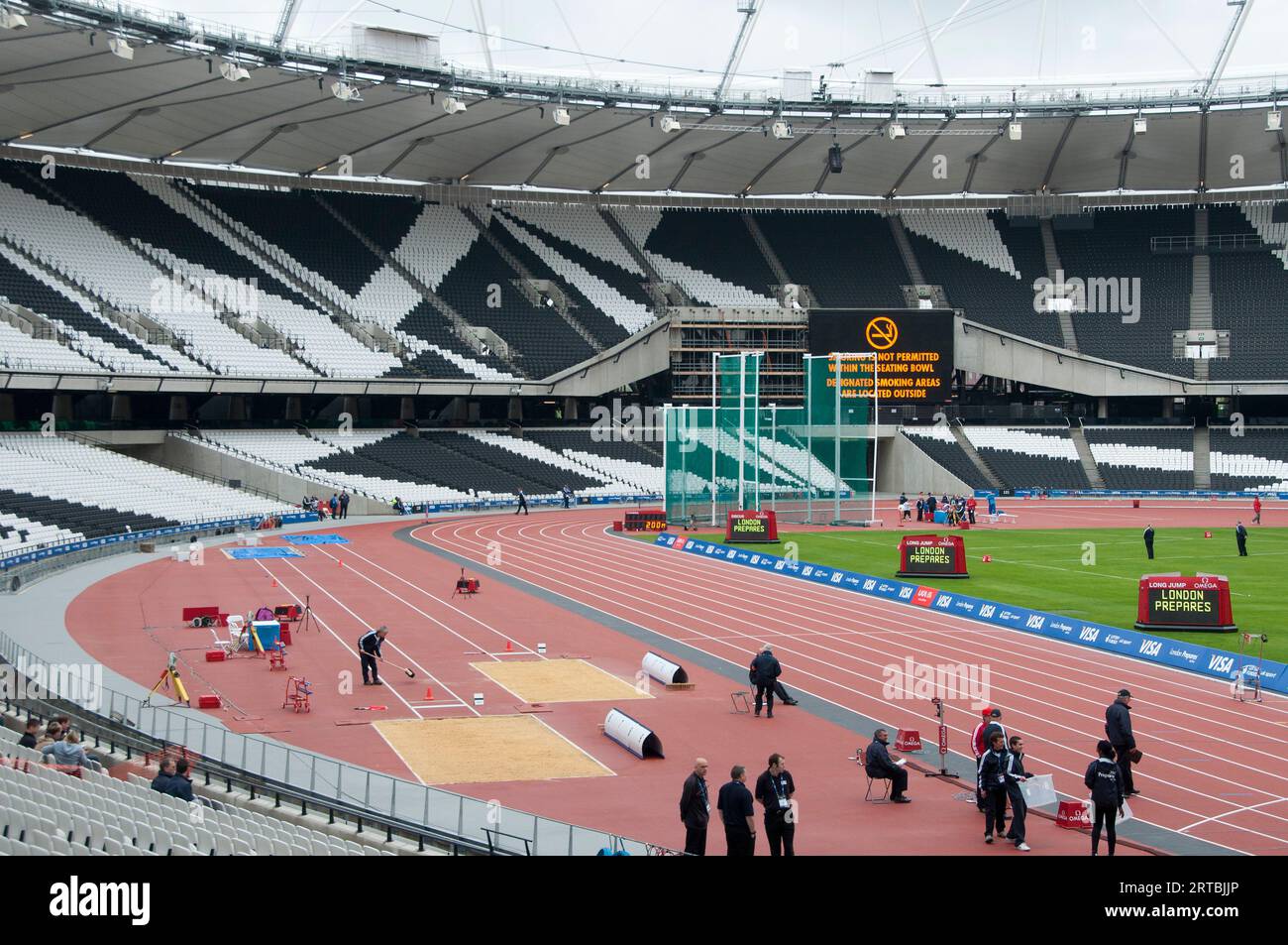 Innerhalb des London Stadium - London Prepares Series Stockfoto