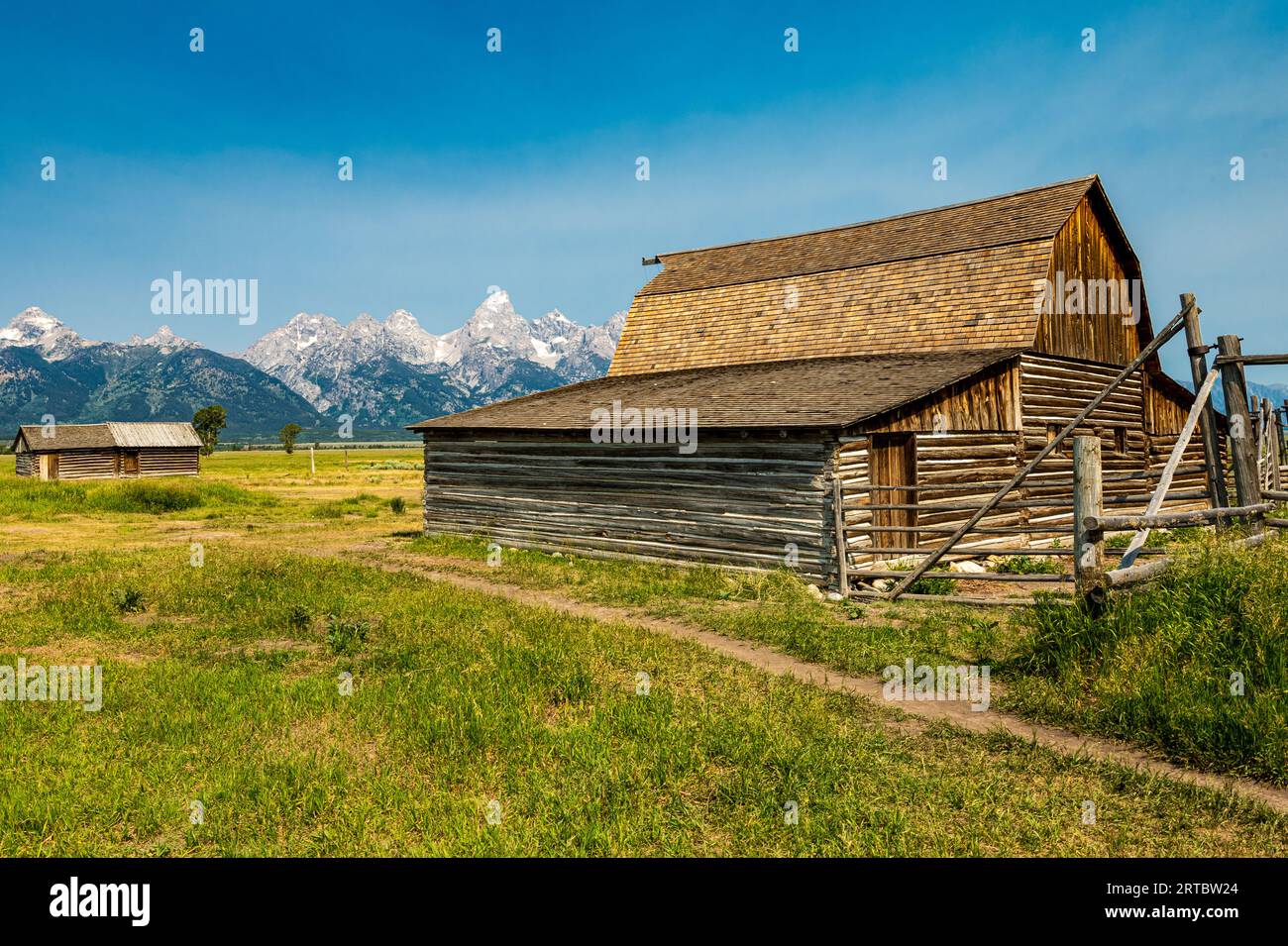 Mouton Familienhaus in Antelope Flats Stockfoto