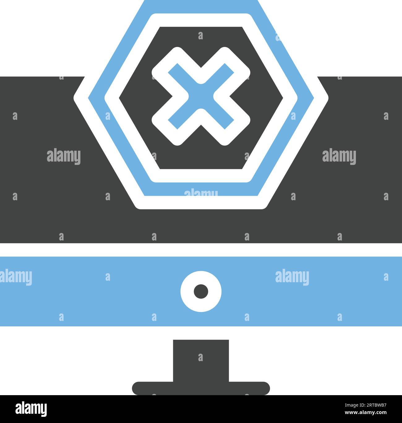 Bild Des Ad-Blocker-Symbols. Stock Vektor