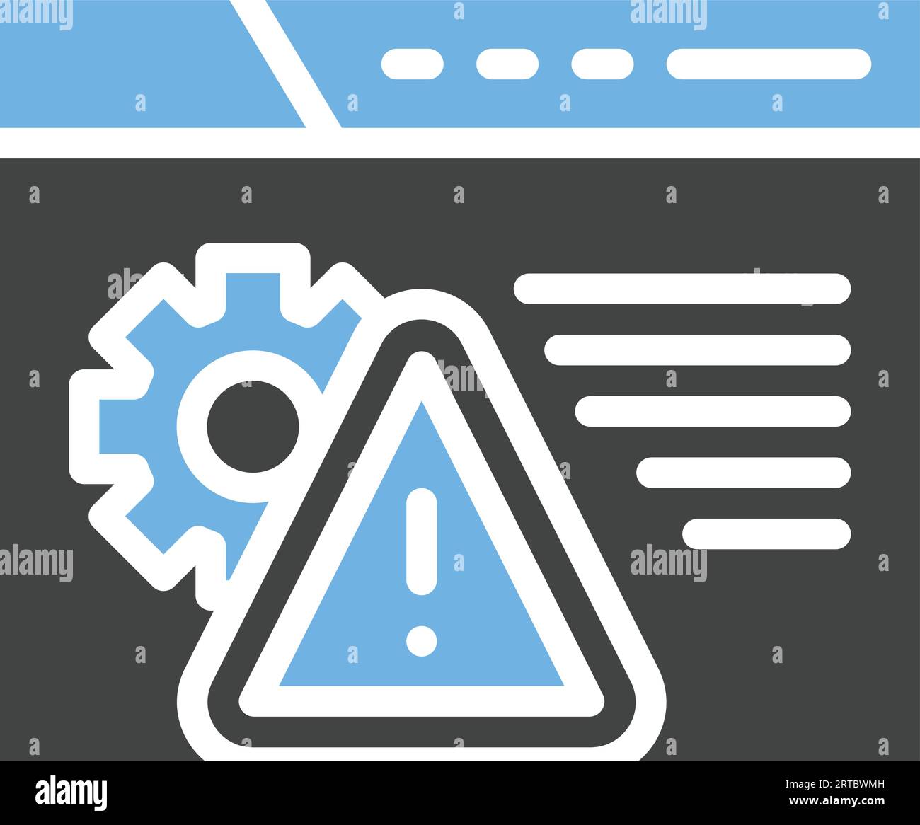 Bild Des Warnsymbols. Stock Vektor