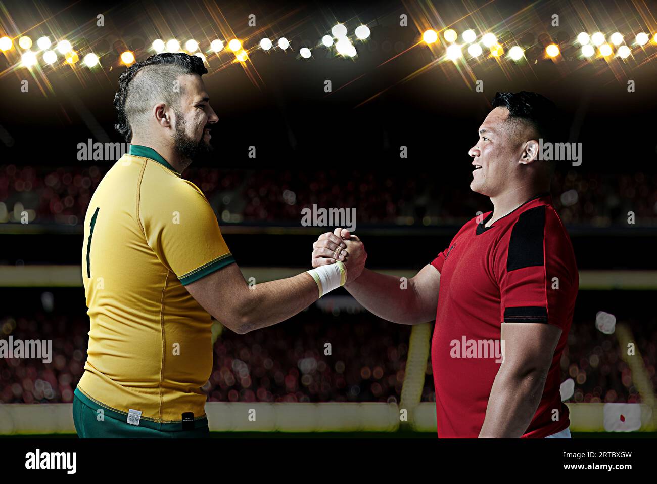 Rugby-Athleten Stockfoto