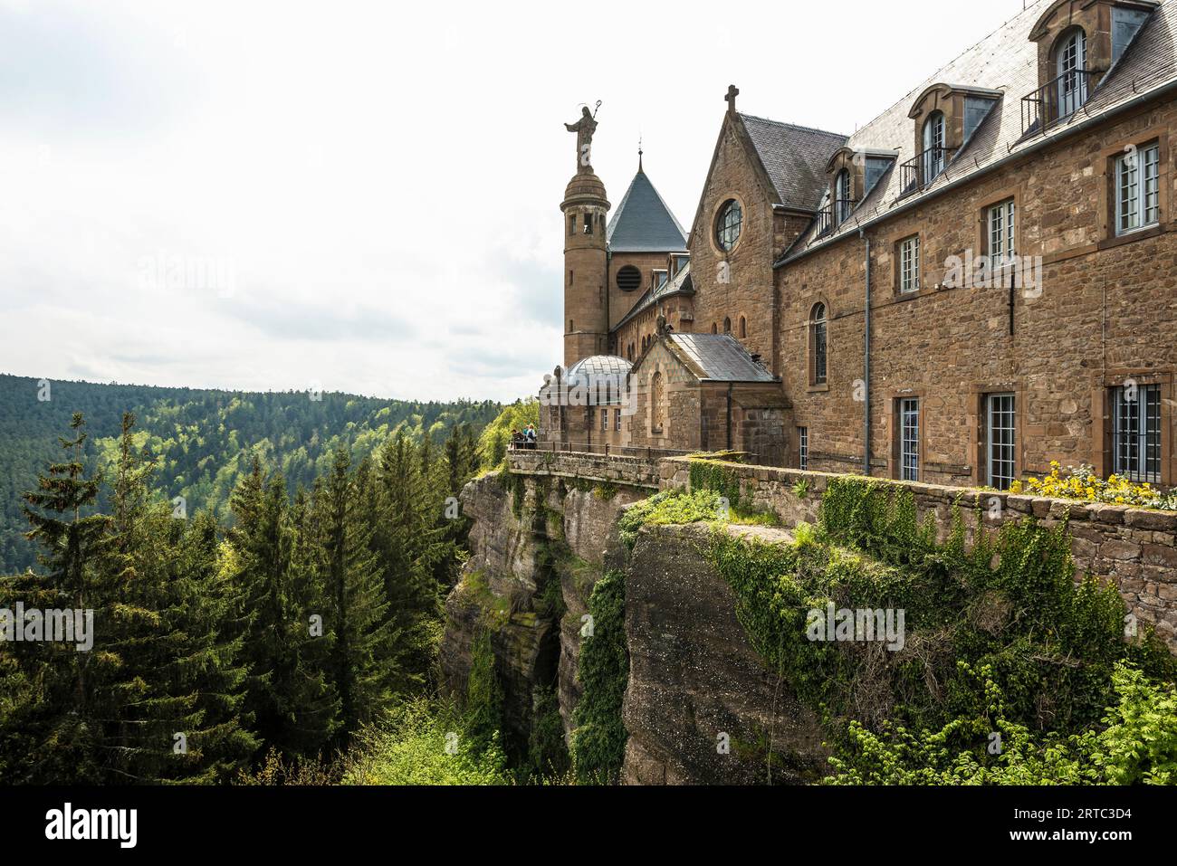 Kloster Mont Sainte-Odile, Ottrott, Département Bas-Rhin, Elsass, Frankreich Stockfoto