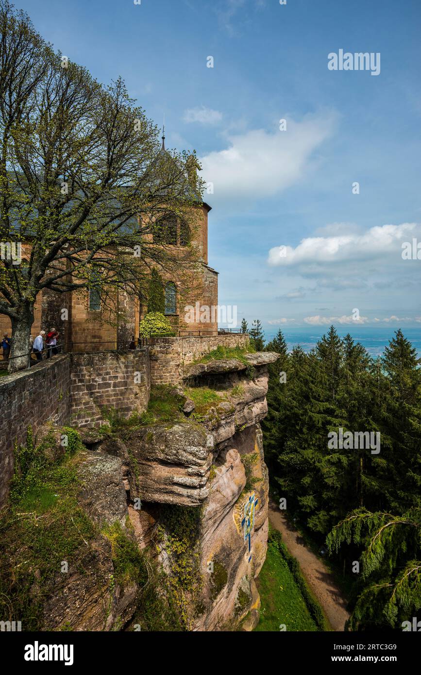 Kloster Mont Sainte-Odile, Ottrott, Département Bas-Rhin, Elsass, Frankreich Stockfoto