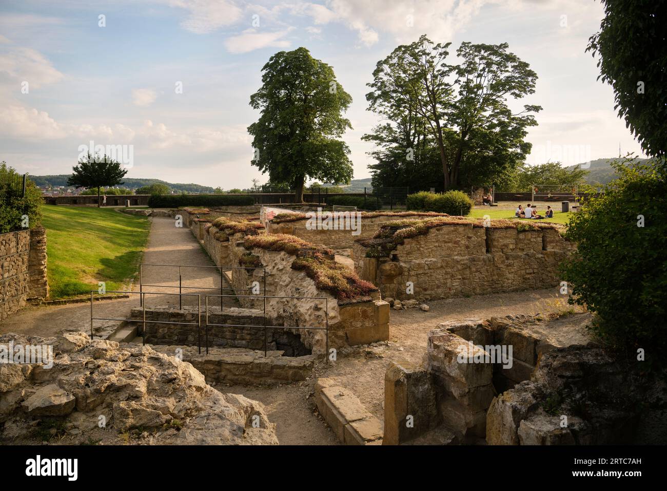 Mauerreste der Sparrenburg, Bielefeld, Nordrhein-Westfalen, Deutschland, Europa Stockfoto