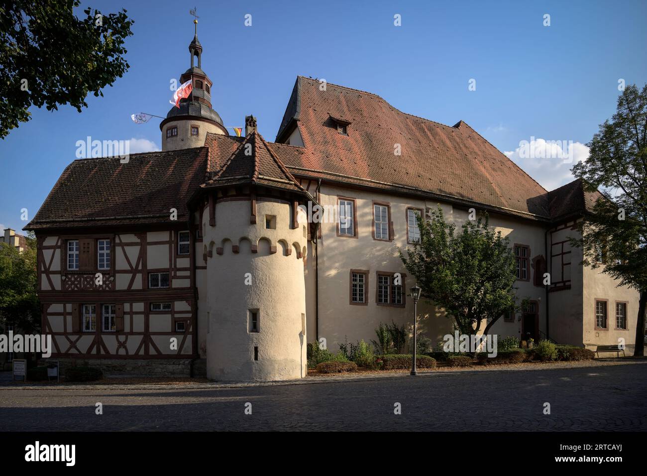 Turmturm auf dem Kurfürstlichen Mainzer Schloss, Tauberbischofsheim, Main-Tauber-Kreis, Baden-Württemberg, Deutschland, Europa Stockfoto Turmturm auf dem Kurfürstlichen Mainzer Schloss, Tauberbischofsheim, Main-Tauber-Kreis, Baden-Württemberg, Deutschland, Europa Stockfoto