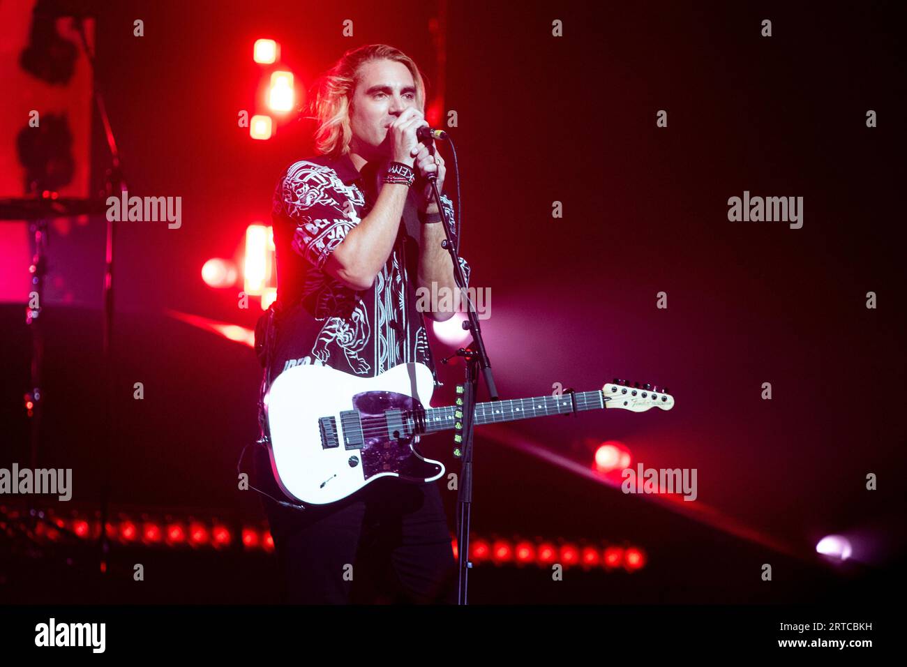 Charlie Simpson von Busted tritt am 10. September 2023 in London in der O2 Arena auf Stockfoto