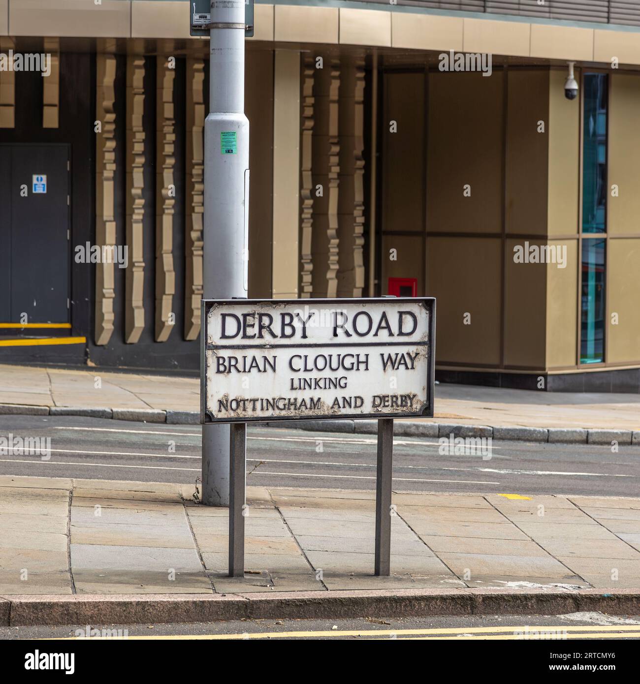 Derby Road, Brian Clough Way im Stadtzentrum von Nottingham, Großbritannien. Stockfoto