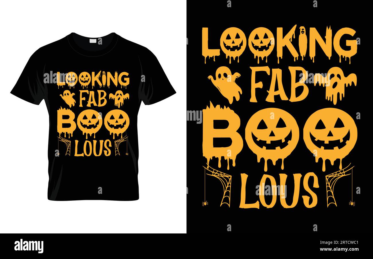 Lustige Halloween Kürbis Kostüm T-Shirt Design Vektorschablone Stock Vektor