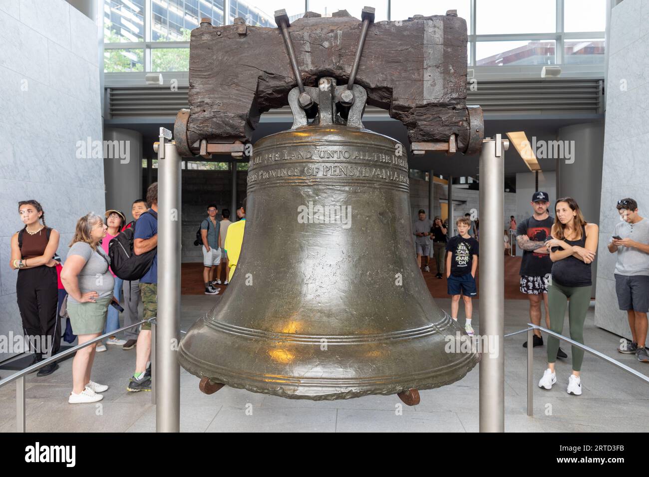 Die Liberty Bell Philadelphia New Jersey USA Stockfoto