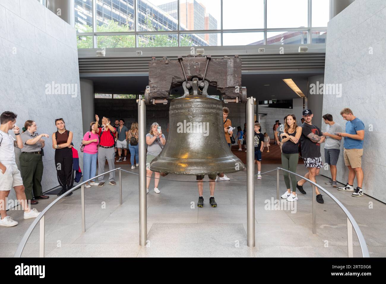 Die Liberty Bell Philadelphia New Jersey USA Stockfoto