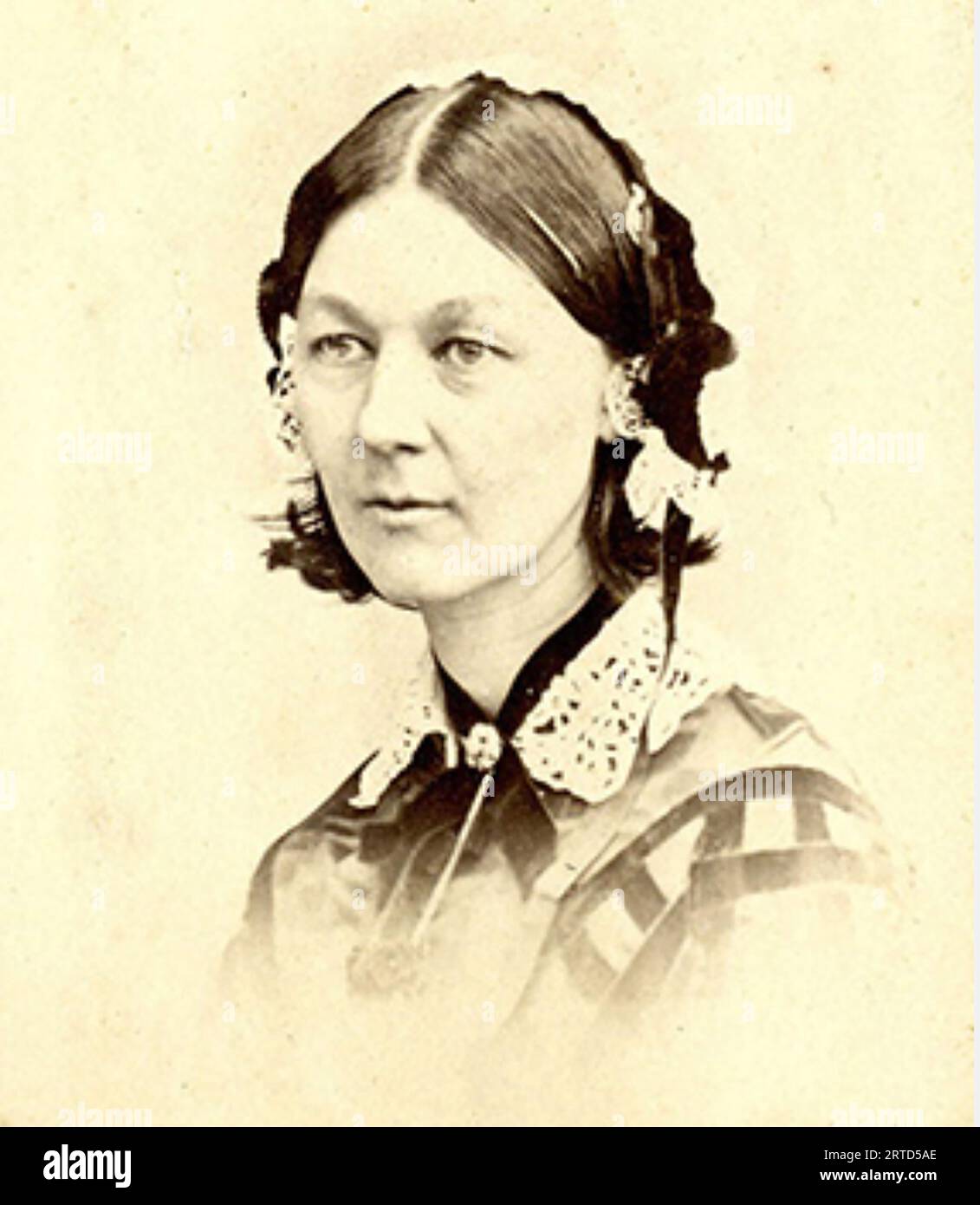FLORENCE NIGHTINGALE (1820-1910) englischer Pionier der modernen Krankenpflege um 1860. Stockfoto