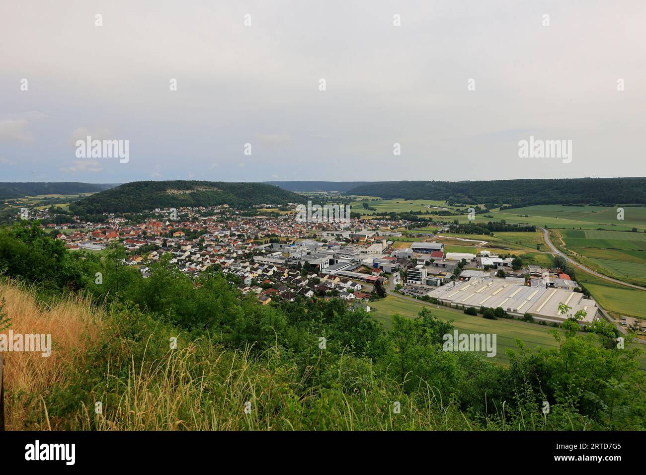 Blick auf die Stadt Beilngries im Altmühltal in Bayern Stockfoto