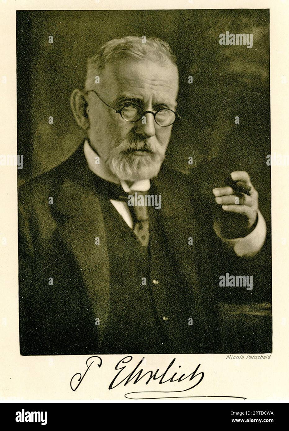 PAUL EHRLICH (1854-1915) deutscher Mediziner Stockfoto