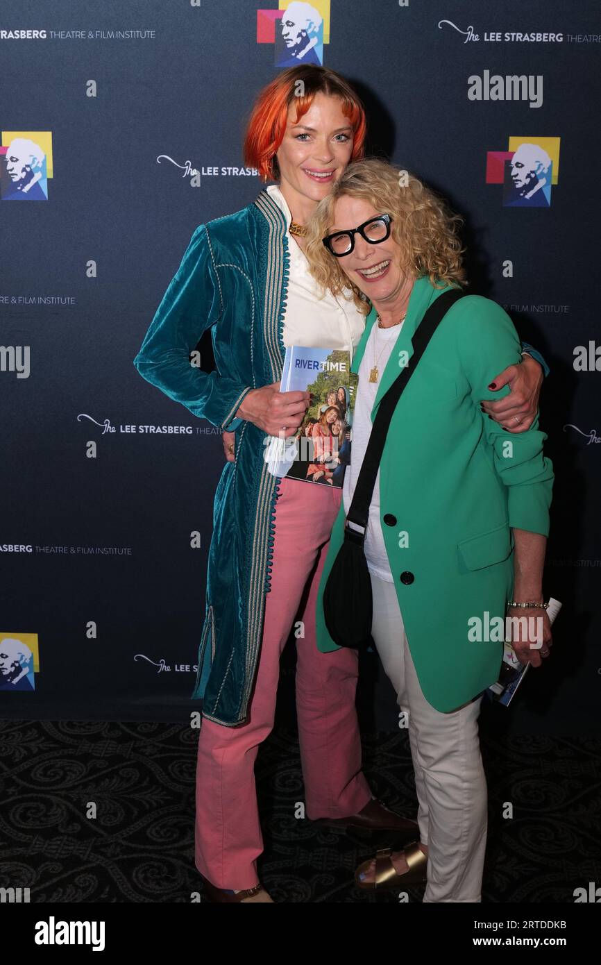 Roter Teppich im Lee Strasberg Theatre Stockfoto