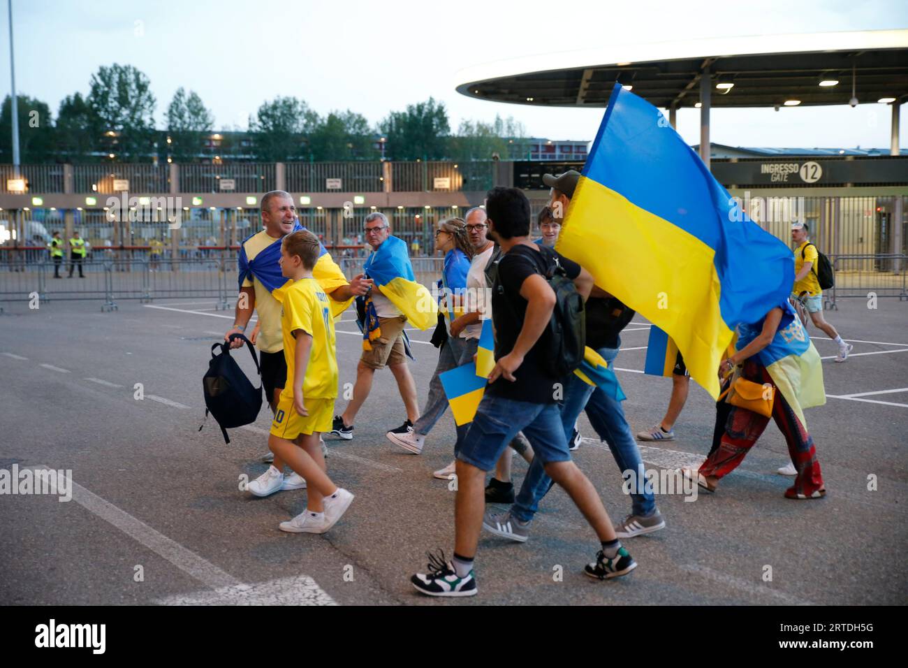 Mailand, Italien, 12.09.2023, Qualifikation für die Euro 2024, Qualifikationsrunde, Gruppe C, Fußballspiel zwischen der Nationalmannschaft Italiens und der Ukraine Stockfoto