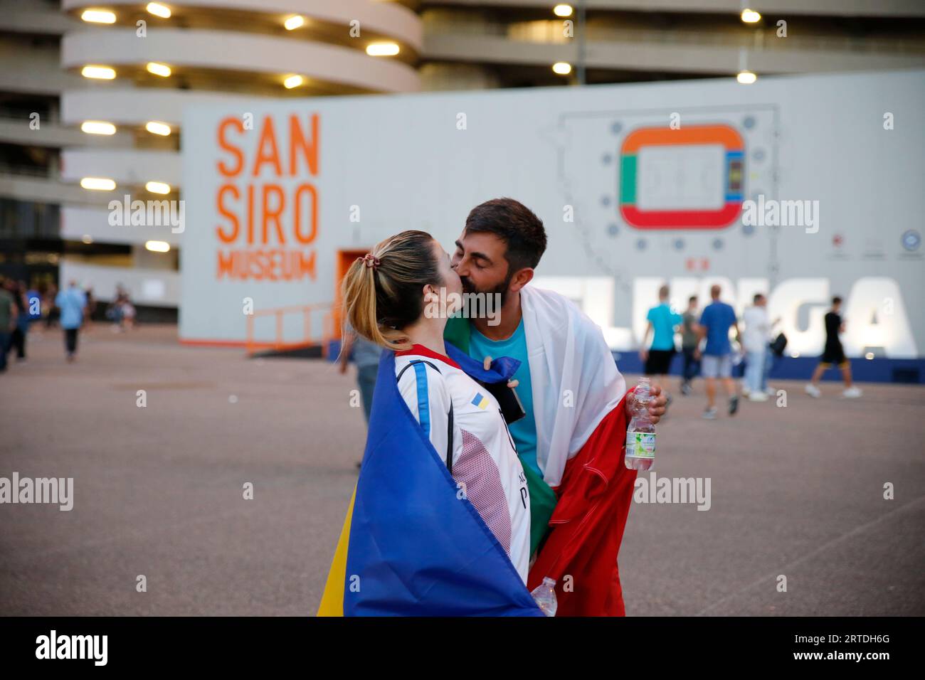 Mailand, Italien, 12.09.2023, Qualifikation für die Euro 2024, Qualifikationsrunde, Gruppe C, Fußballspiel zwischen der Nationalmannschaft Italiens und der Ukraine Stockfoto