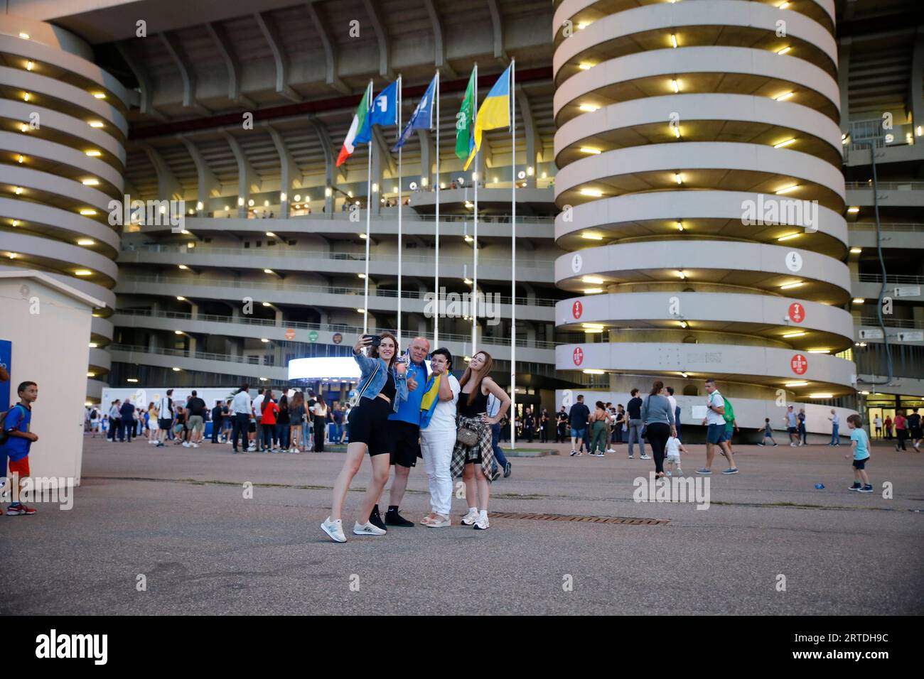 Mailand, Italien, 12.09.2023, Qualifikation für die Euro 2024, Qualifikationsrunde, Gruppe C, Fußballspiel zwischen der Nationalmannschaft Italiens und der Ukraine Stockfoto