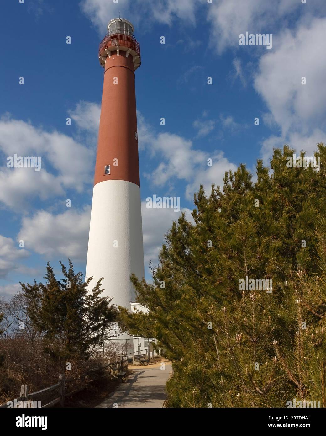 Barnegat Lighthouse, Long Beach Island, Ocean County, New Jersey, Vereinigte Staaten Stockfoto
