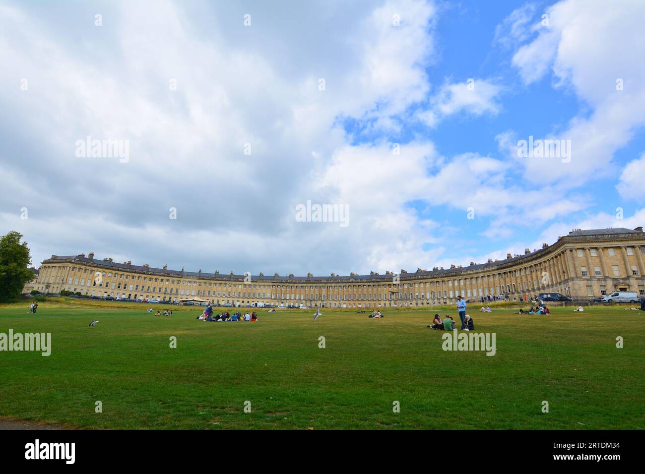 Royal Crescent in Bath England, Großbritannien Stockfoto