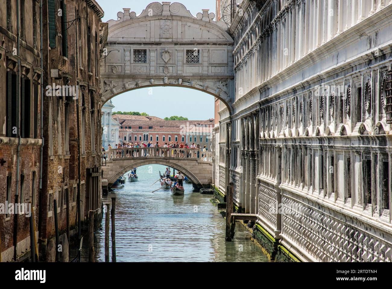 Seufzerbrücke in Venedig, Italien Stockfoto