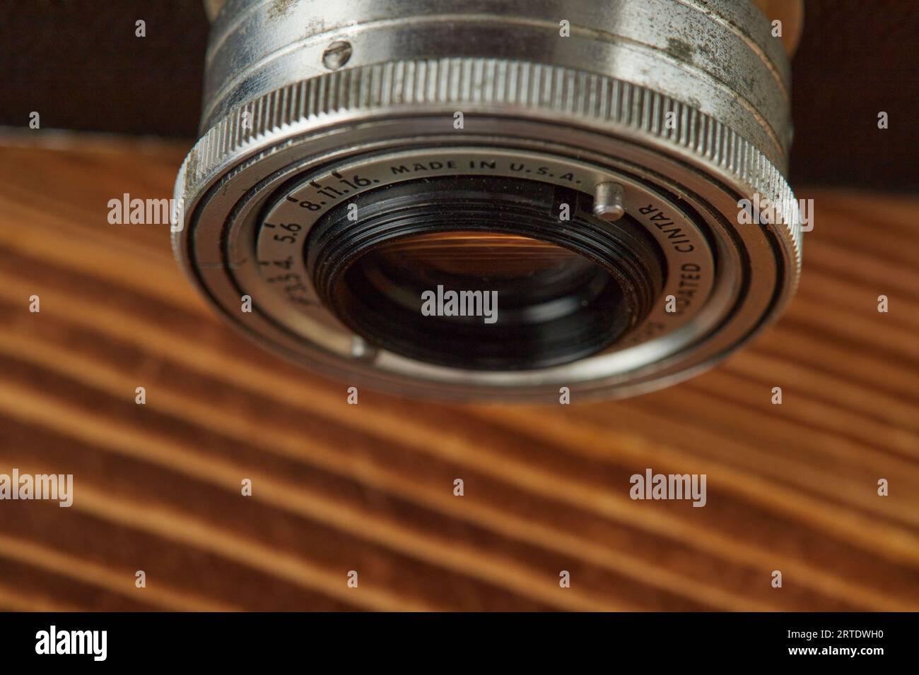 Makro, Nahaufnahme der alten Technologie, Argus Range Finder 35-mm-Filmkamera!!! Stockfoto
