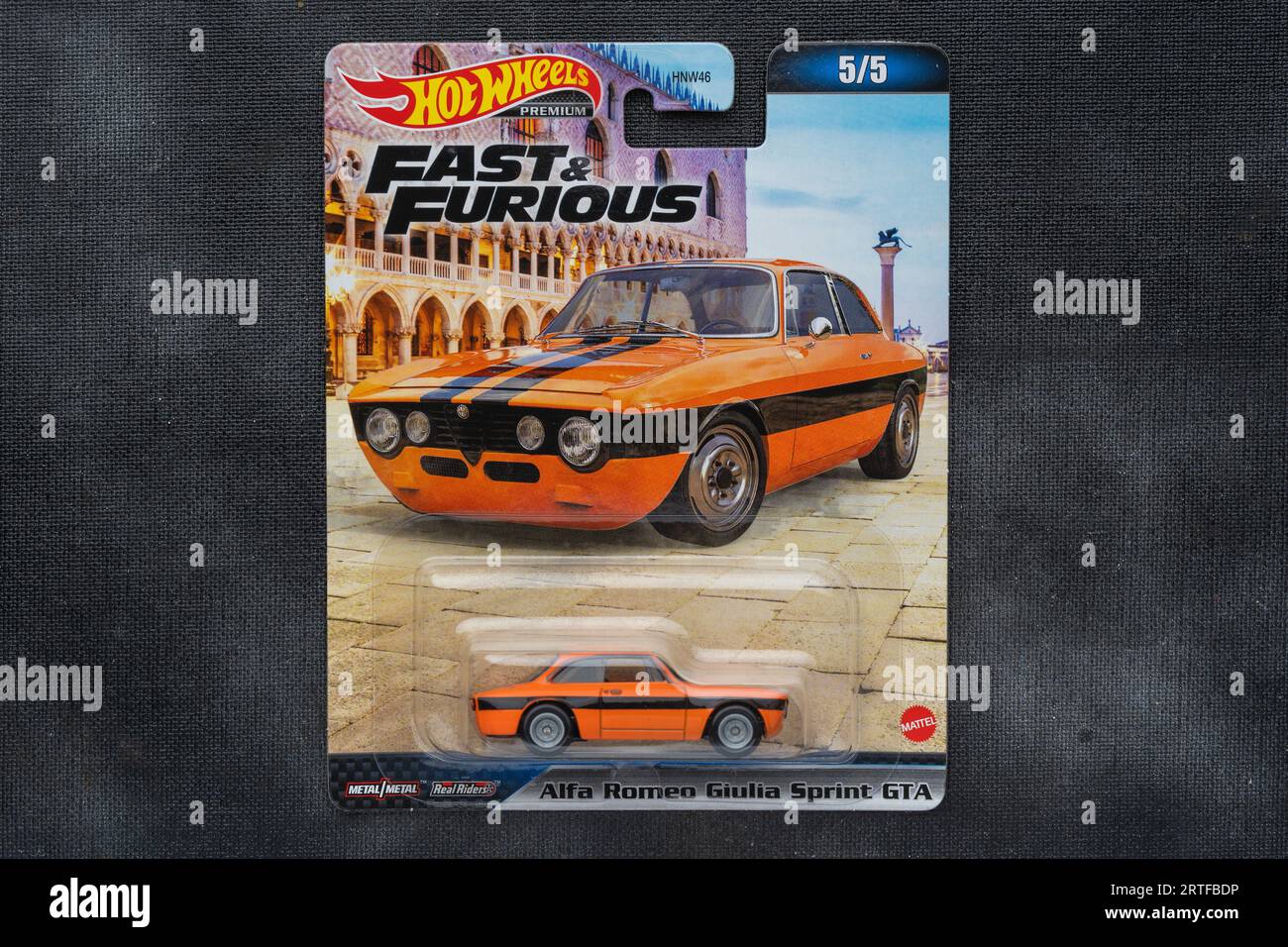 Doha, Katar – 13. September 2023: Paket mit Fast and Furious die Cast-Automodellen für die Hot Wheels-Serie. Hot Wheels ist ein Spielzeugauto im Maßstab die-Cast von American to Stockfoto