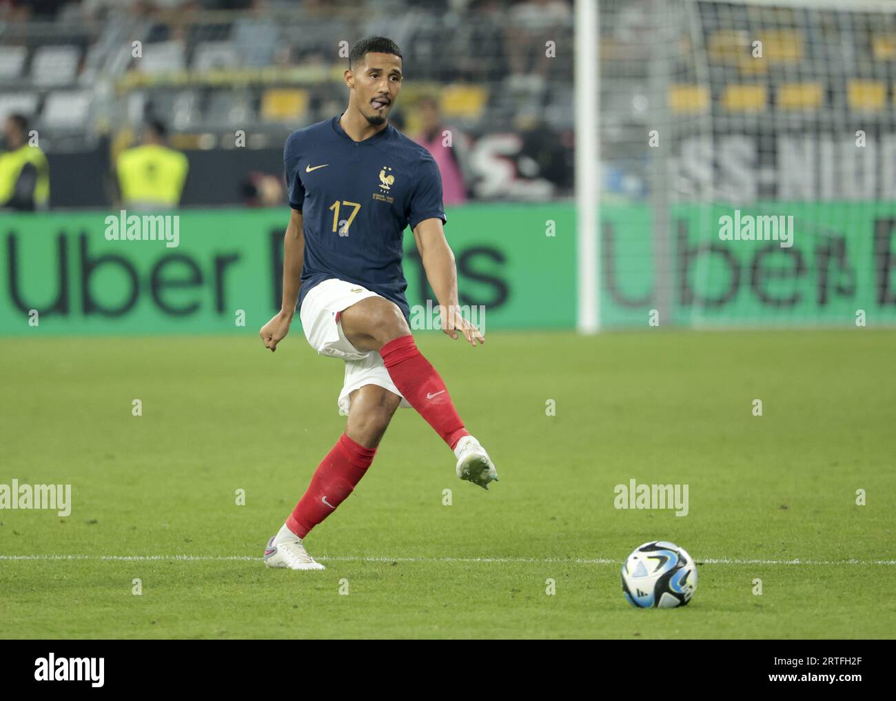William Saliba aus Frankreich während des Freundschaftsfußballspiels zwischen Deutschland und Frankreich am 12. September 2023 im Signal Iduna Park in Dortmund Stockfoto