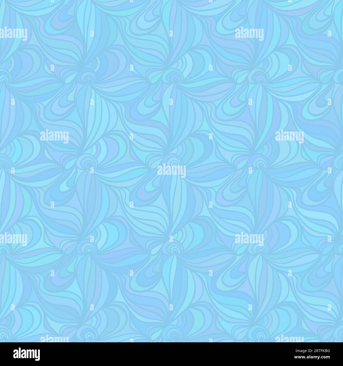 Nahtloser abstrakter Hintergrund mit blauen Wellen Stock Vektor