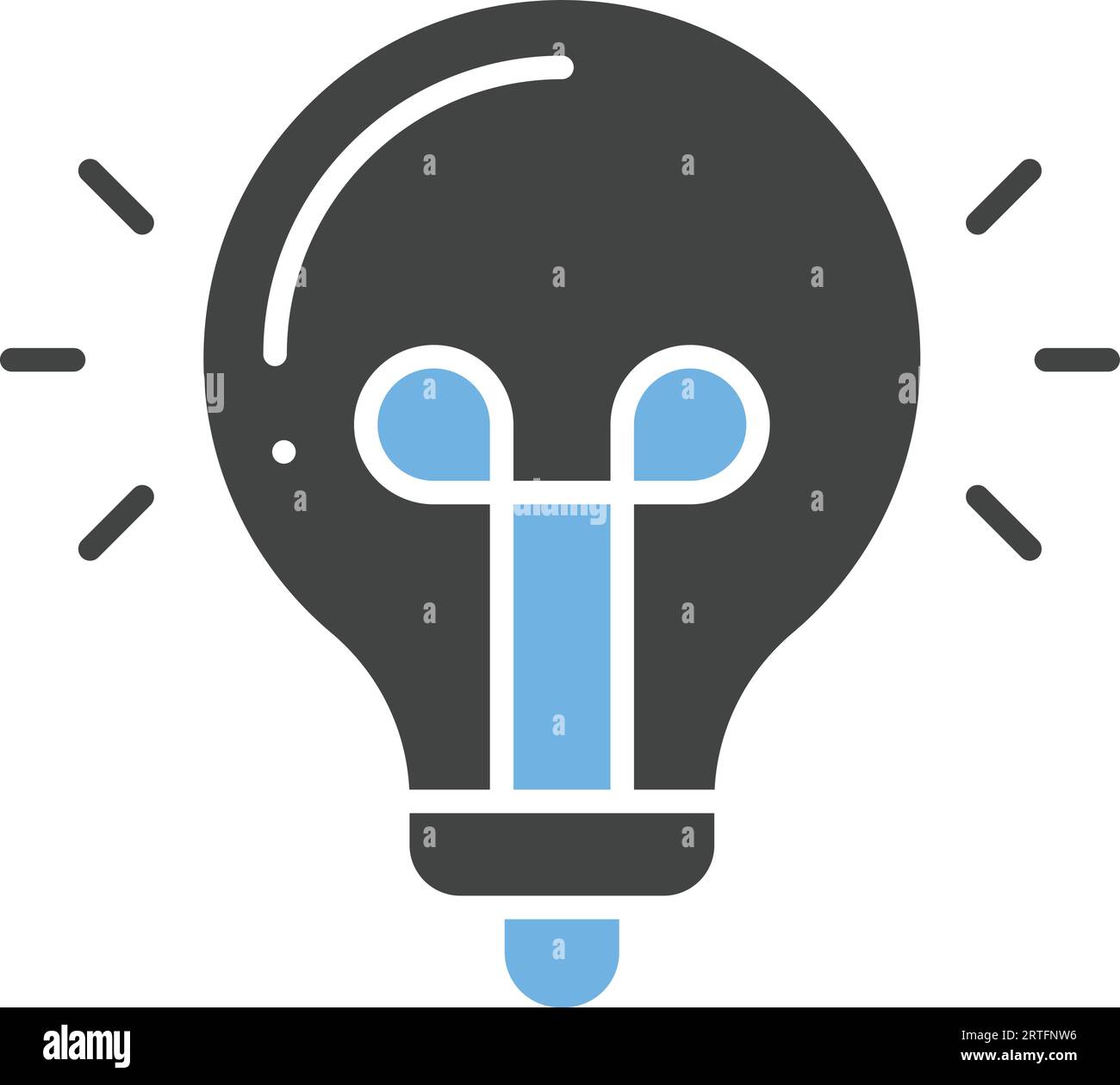 Bild Des Glühbirnensymbols. Stock Vektor