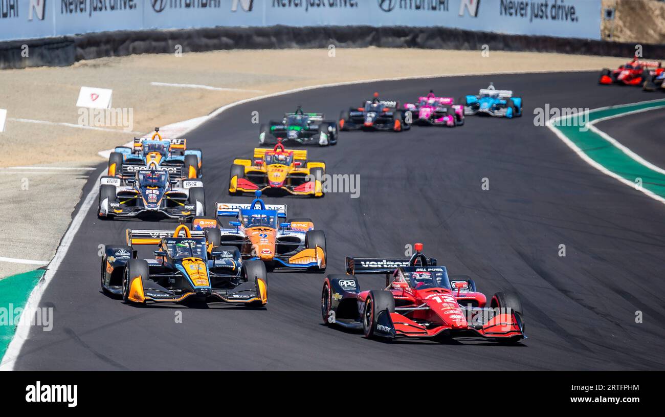 10. September 2023 Monterey, CA, USA während des Firestone Grand Prix von Monterey NTT IndyCar Championship auf dem WeatherTech Raceway Laguna Seca Monterey, CA Thurman James/CSM Stockfoto