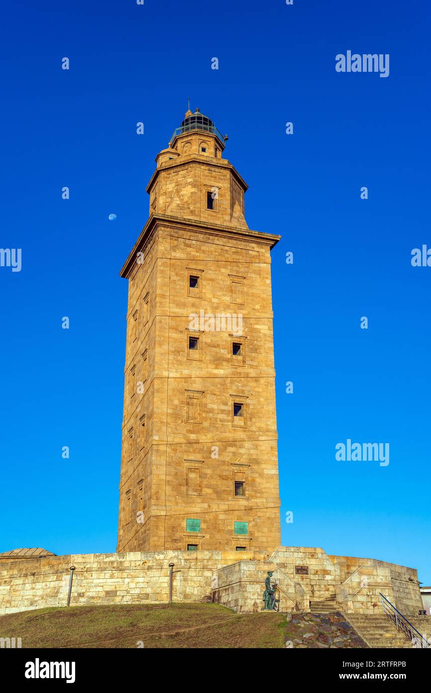 Turm des Herkules, A Coruna, Galicien, Spanien Stockfoto