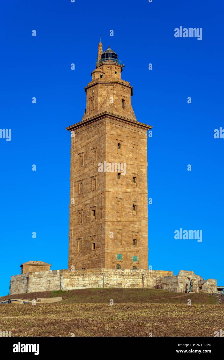 Turm des Herkules, A Coruna, Galicien, Spanien Stockfoto