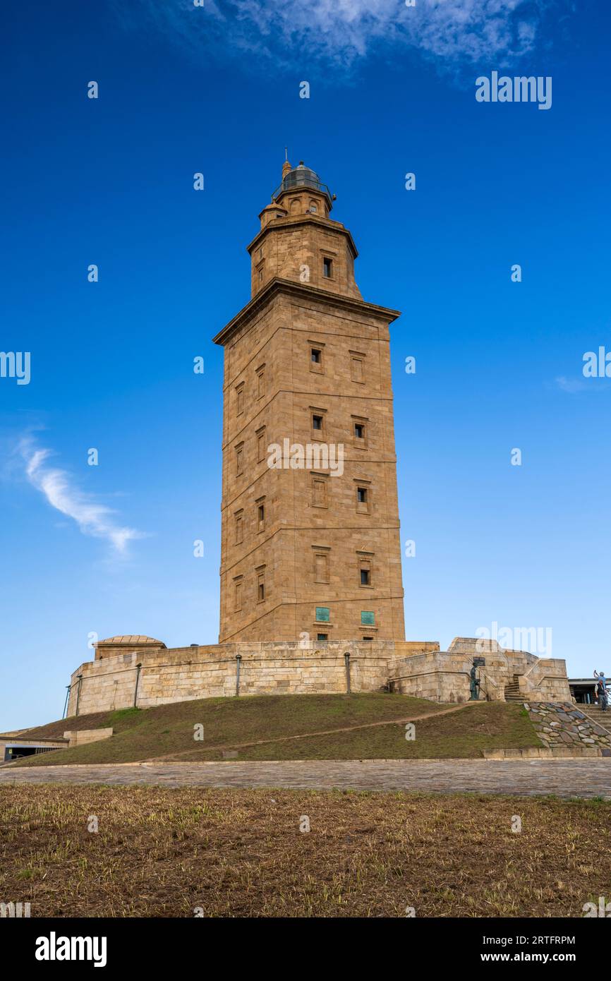 Turm des Herkules, A Coruna, Galicien, Spanien Stockfoto