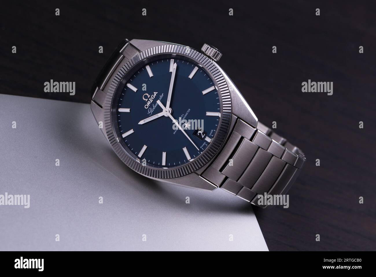 Omega Globemaster 130.30.39.21.03.001 Stockfoto