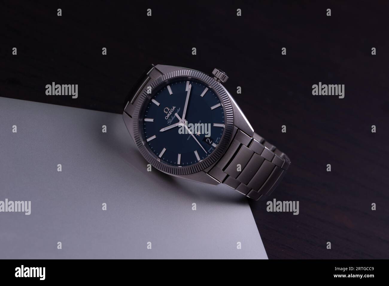 Omega Globemaster 130.30.39.21.03.001 Stockfoto