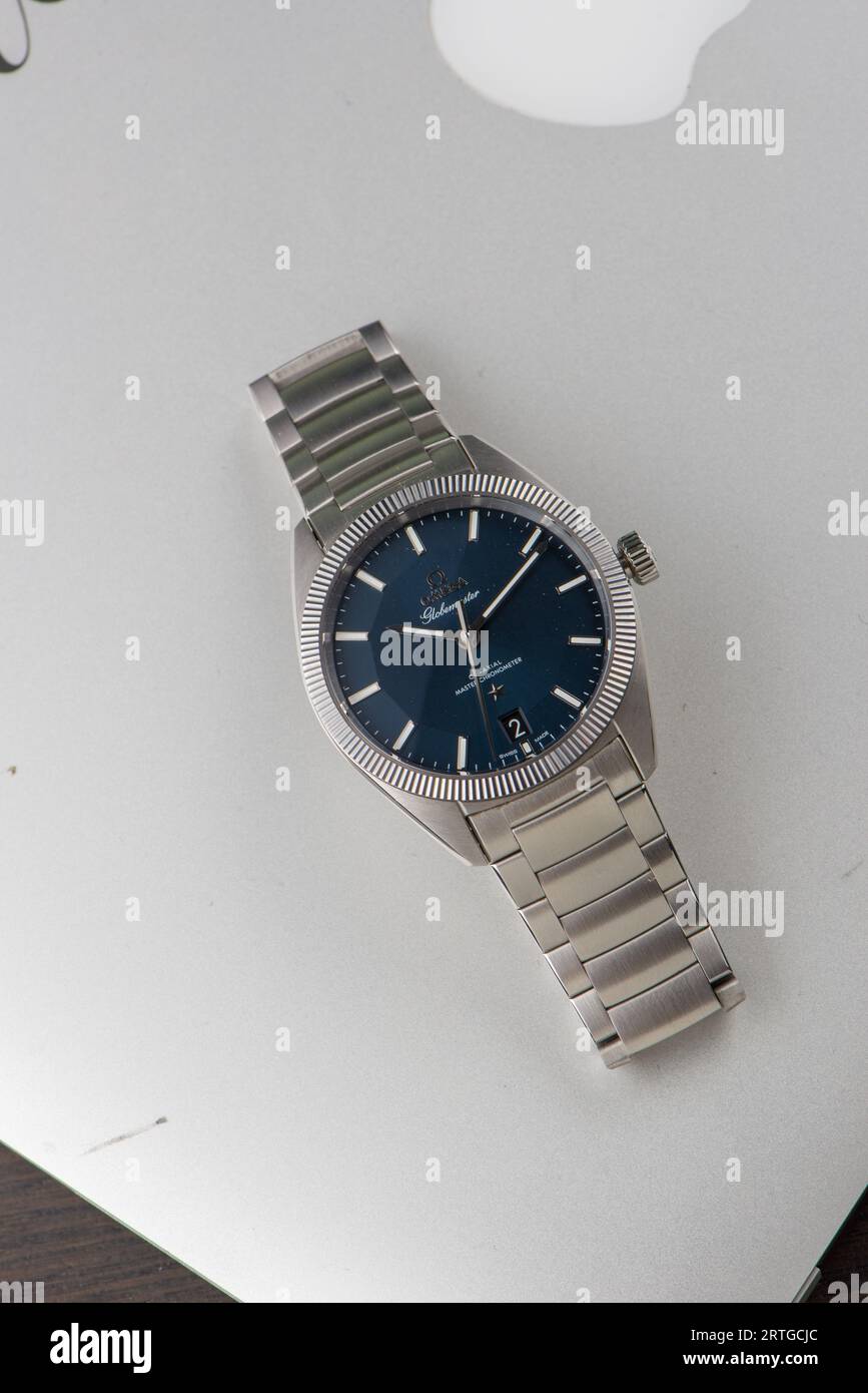 Omega Globemaster 130.30.39.21.03.001 Stockfoto