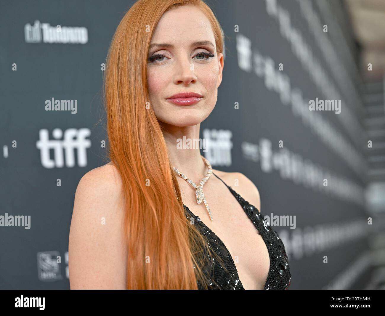 Toronto, Kanada. September 2023. Jessica Chastain kommt für die Premiere von „Memory“ am Royal Alexandra Theatre während des Toronto International Film Festival in Toronto, Kanada, am Dienstag, den 12. September 2023. Foto von Chris Chew/UPI Credit: UPI/Alamy Live News Stockfoto