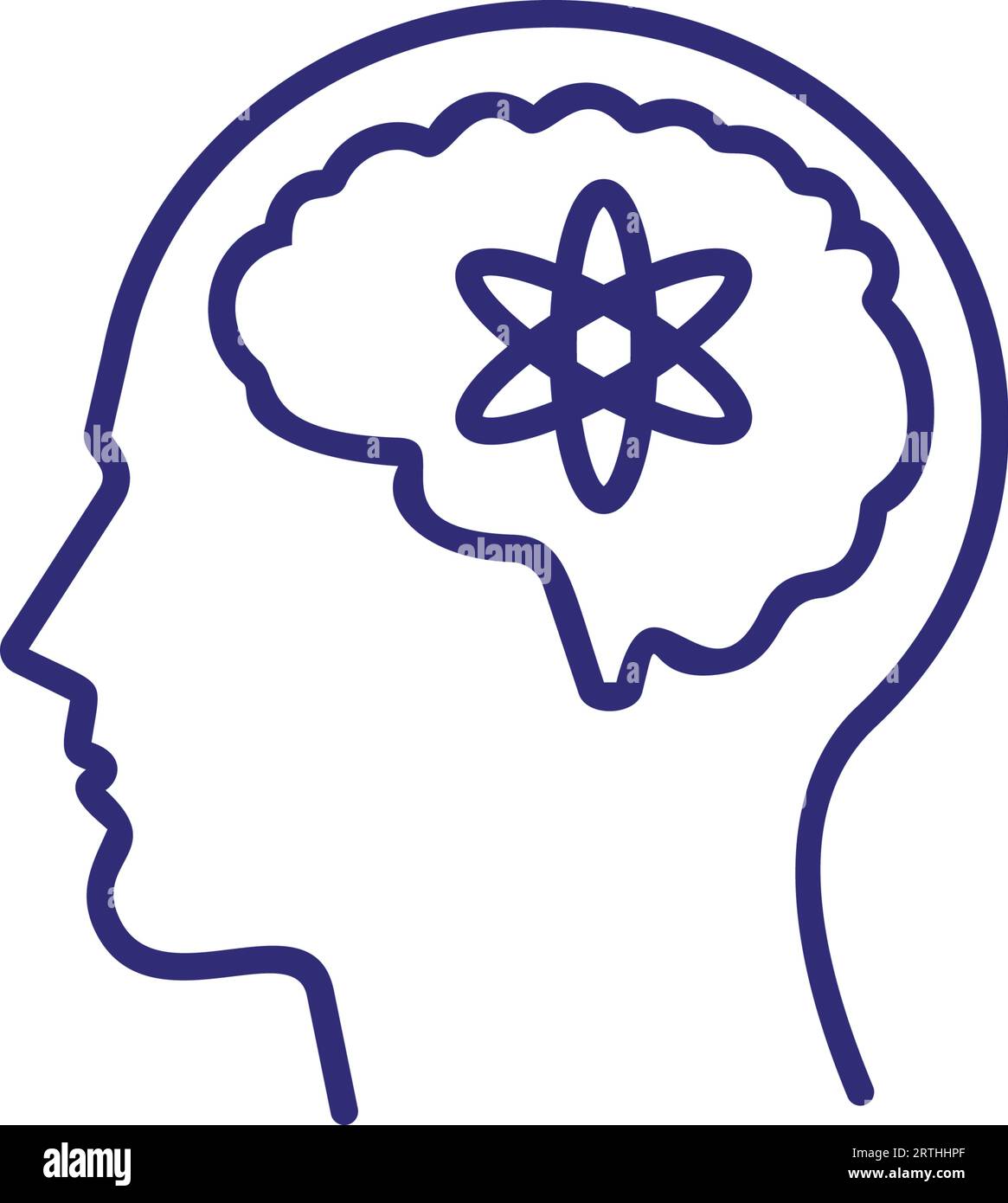 Sinnvolles Mindline-Symbol Stock Vektor