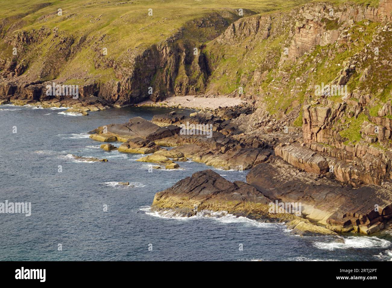 Stoer Head (Rubha Stoer im schottischen Gälischen) ist ein Landort nördlich von Lochinver und der Gemeinde Stoer in Sutherland, nordwestlich von Schottland Stockfoto