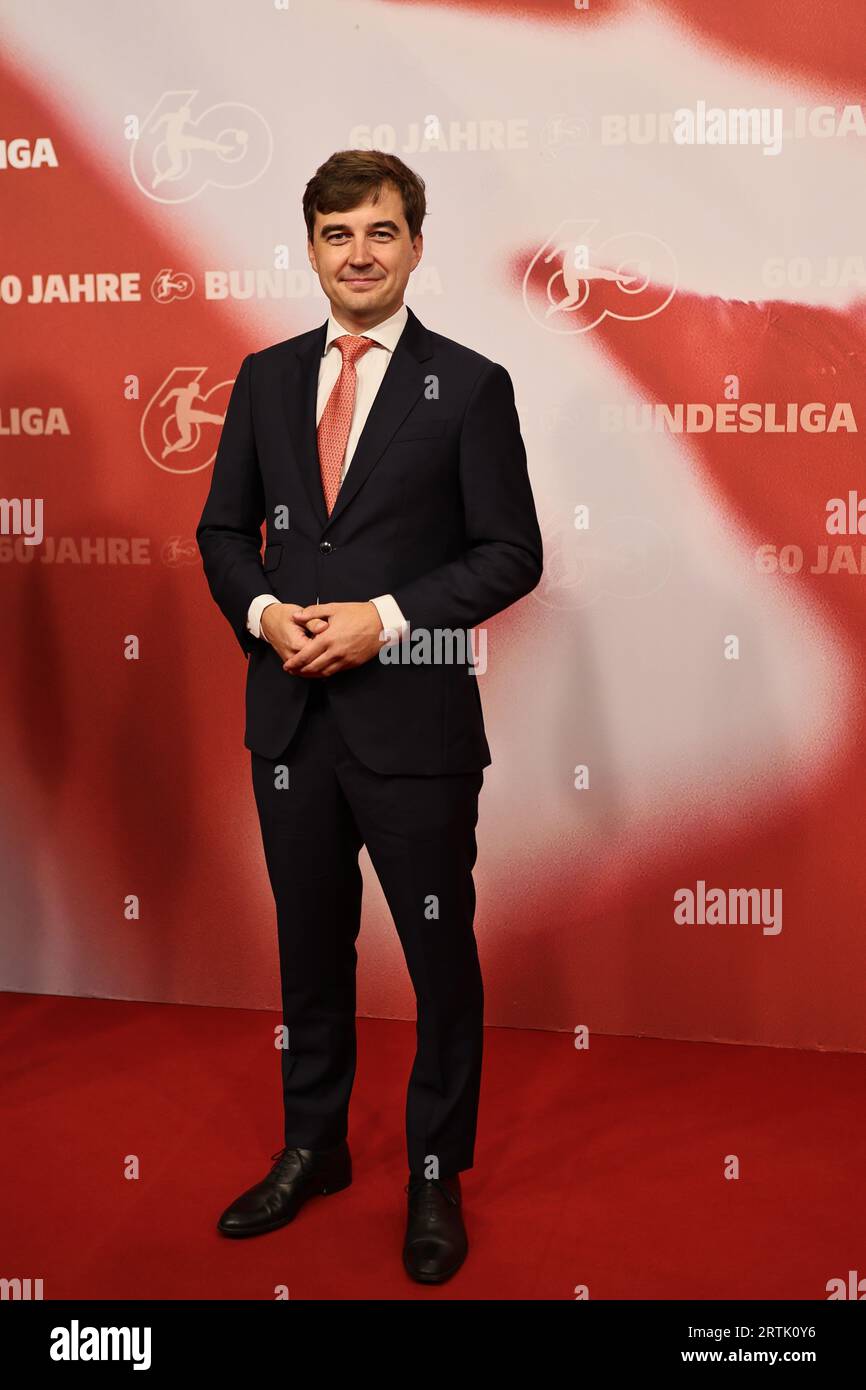 Berlin, Deutschland, 13. September 2023, Dr. Steffen Merkel nimmt an der Gala „60 Jahre Bundesliga“ im Tempodrom Teil. Sven Struck/Alamy Live News Stockfoto