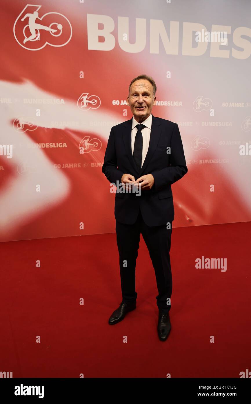 Berlin, Deutschland, 13. September 2023, Hans-Joachim Watzke nimmt an der Gala „60 Jahre Bundesliga“ im Tempodrom Teil. Sven Struck/Alamy Live News Stockfoto