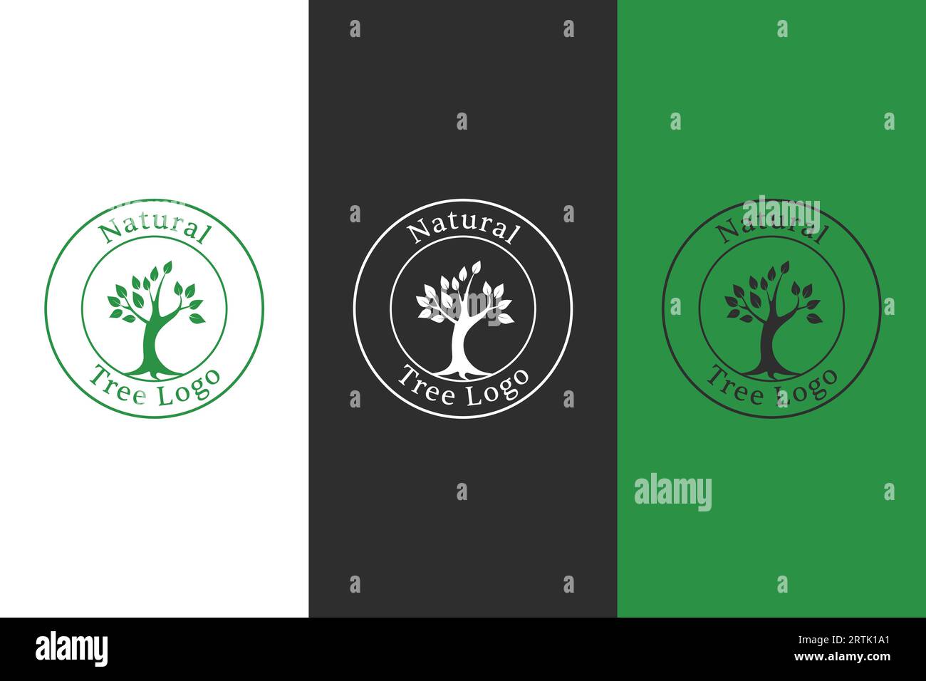 Design Des Logos „Natural Tree Vector“, „Environment Business Brand Identity“ Stock Vektor