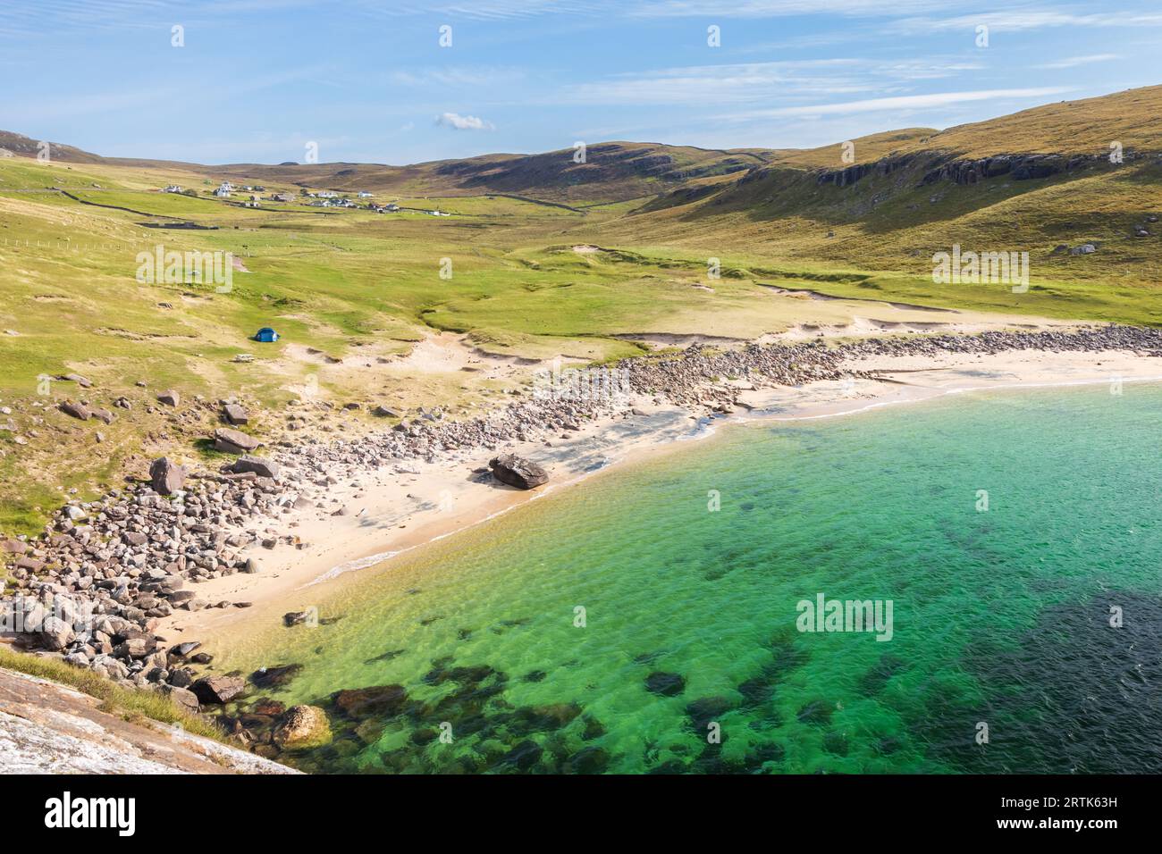 Sheigra Beach Ehrencampingplatz Stockfoto