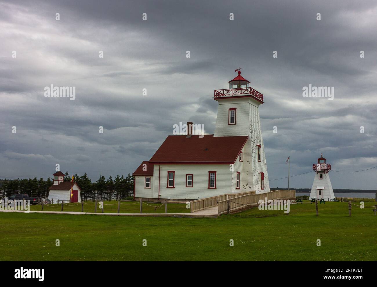 Holz-Inseln Leuchtturm, Prince Edward Island, Canada Stockfoto