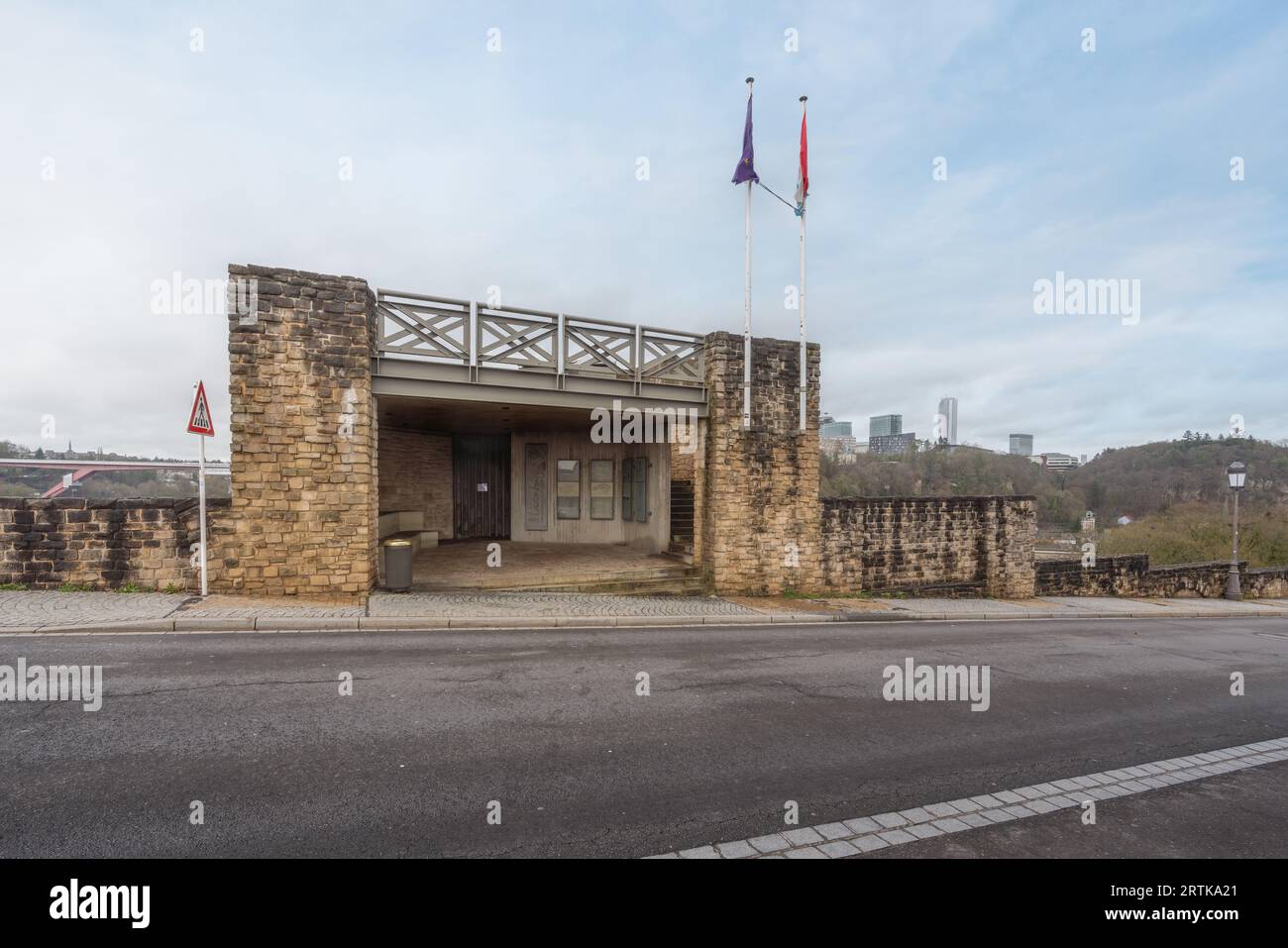 Bock Casemates Entrance (Casemates du Bock) - Luxemburg City, Luxemburg Stockfoto